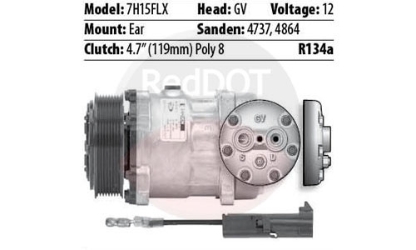 COMPRESSOR 8 GROOVE 12V 