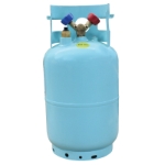 30LB REF RECOVERY TANK W/FLOAT (Blue) 