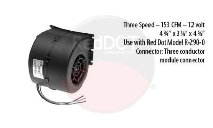 MOTOR BLOWER ASSY - SINGLE 12V  