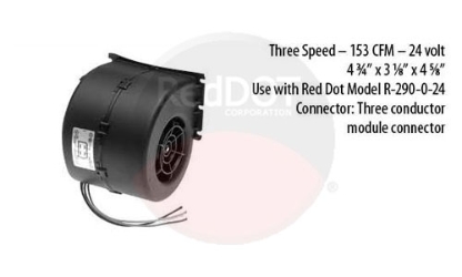 MOTOR BLOWER ASSY - SINGLE 24V 