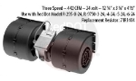MOTOR BLOWER ASSY - DOUBLE 24V   008-B45-02, 119-1040, 150-3203, 150-3208, 1911505411, 1911505423, 232-8837, 30000464, 3997