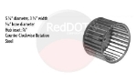 WHEEL - BLOWER 5.25OD X 3.5W CCW STEEL 