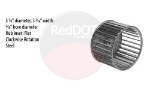 WHEEL - BLOWER 5.25 OD X 3.44 W CW STEEL 