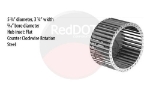 WHEEL - BLOWER 5.75 ODX 3.25 W CCW SINGLE STEEL  
