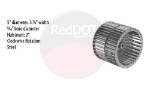 WHEEL - BLOWER 5 OD X 3.87 W CW STEEL  