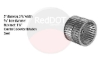 WHEEL - BLOWER 5 OD X 3.87W CCW STEEL 