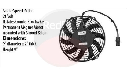 FAN 9" PULLER 24V 