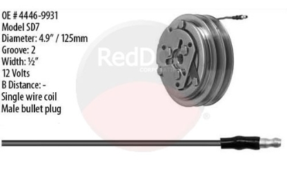 CLUTCH 12V W/2A GROOVE 