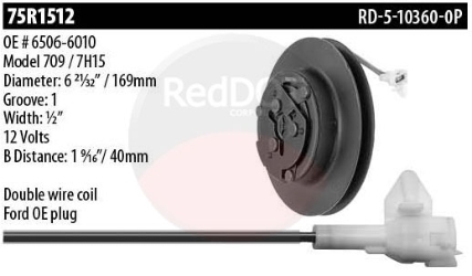 CLUTCH 1 GRV W/FORD PLUG 