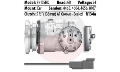 SD71GR 24V CAT GK HEAD 138MM 