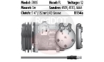 COMPRESSOR 12V 709 2 GROOVE JD HEAD 