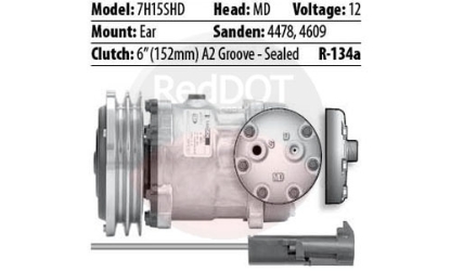 COMPRESSOR 2 GROOVE MD 12V 