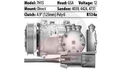 SANDEN 7H15 DIRECT 6 GROOVE 