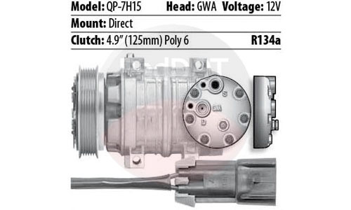 7H15 DIRECT GWA POLY 6 GROOVE 125MM 
