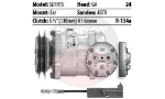 AC COMPRESSOR (CAT) - MNRL SD7H15 FLX-138MM A1 SHD 24V-EAR MNT  CAT AC COMPRESSOR