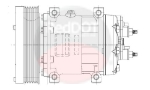 SANDEN AC COMPRESSOR (OE CAT 324-9711 ) 324-9711
