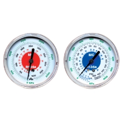R-134A BLUE LP GAUGE  3 1/8" 