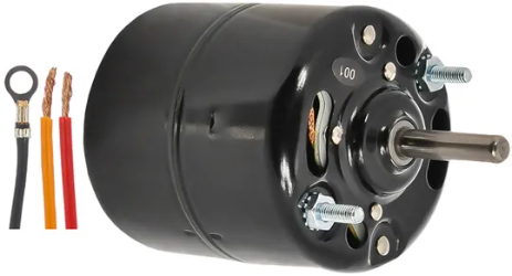 BLOWER MOTOR 12V CW 3WIRE The MEI 3466 Single Shaft Blower Motor is a two speed blower motor that comes in 5/16" shaft diameter, clockwise rotation and a voltage rating of 12 volts. It also features an overall length of 3.75", 3.00" motor length and 1.63" shaft length. This unit also has 3 wires for connection and stud mount type.